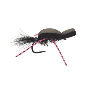 Der Gurgler ist eine beliebte Sommer-Fliege auf Meerforelle, als Gummibeine kann man super die Sili Nymph Legs von Wapsi verwenden.