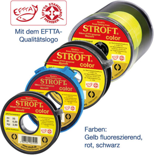 STROFT color monofile Angelschnur mit hoher Sichtbarkeit