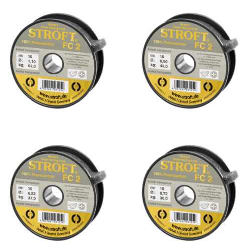 STROFT FC2 Fluorocarbon Vorfachmaterial für große Räuber 10m