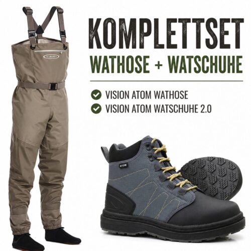 Vision Atom Wat-Set - Wathose und Watschuhe mit Gummisohle